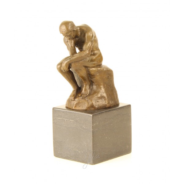 Bronzen beeld van de denker